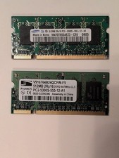 Lot 2 pcs 512MB PC2-5300s DDR2 667Mhz 2Rx16 8 SoDimm 200pin RAM Samsung ProMOS picture