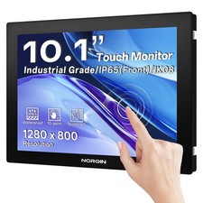 NORQIN 10.1 Inch Industrial Touchscreen inch(Widescreen), black picture
