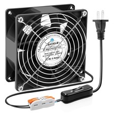 EC 9238 92x92x38mm Axial Muffin Fan 110V/120V/220V/240V AC ON/Off Switch picture