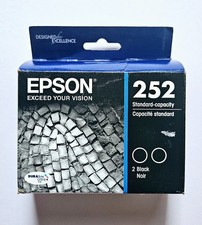 252 DURABrite Ultra Black Ink Cartridge Standard Capacity TWO PACK Exp 9/2026 picture