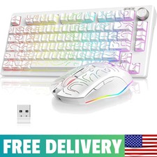 75% Compact RGB Wireless Keyboard and High-Precision Mouse - Dual System Ready picture