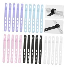 25Pack Silicone Cable Ties,Reusable Cord Organizer for Bundling Colorful picture