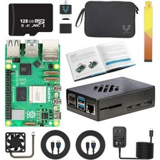 Plug and Play Pi 5 Kit 8GB 128GB Cooling Case picture