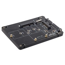 NFHK Combo M.2 NGFF B-Key & mSATA SSD to SATA Black NGFF+MSATA+CASE picture