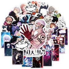 50Pcs JJK Stickers Pack Waterproof Vinyl Decals Anime for Giant, B picture