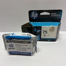 HP 75 Tri Color Ink Cartridge Genuine OEM CB337WN- Expired Oct 2013. Open Box picture
