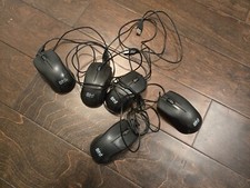 Lot of 5 BTO M309 Wired optical 2 button mouse mice  picture
