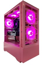 Custom Pink Gaming PC Nvidia RTX Graphics Card + AMD RYZEN + Windows 11 PRO RGB picture