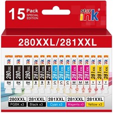 15 Pack PGI-280XXL/CLI-281XXL Replacement for Canon 280 281 Ink cartridges picture