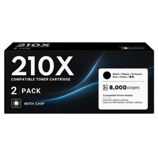 FADFAWN 210X Black High-Yield Toner Cartridge 2-Pack High Yield, 2 black picture
