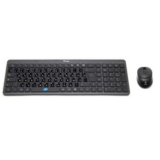 Wireless Mouse And Keyboard Kit + Pre-Applied Russian Layout Stickers picture