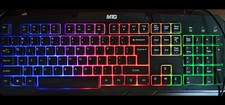 MTG RGB Gaming Keyboard Full Size Wired USB Back-lit picture