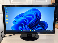 Tested & working ViewSonic VA2037aLED 20in LCD Monitor Black 16:9 Widescreen 250 picture