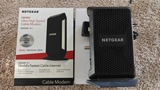 NETGEAR Cable Modem CM1000v2 DOCSIS 3.1 Nighthawk w/ AC Adapter - Tested picture