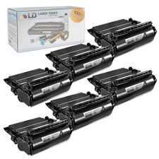 LD 6 Pack 64015HA Black Laser Toner Cartridge for Lexmark T640 T642 T644 T640dtn picture
