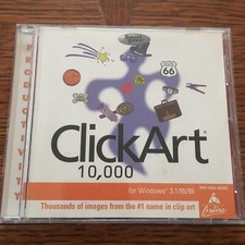 ClickArt 10,000 Broderbund 1999 CD-ROM NM picture