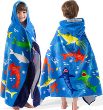 VOOVA & MOVAS Hooded Towel for Toddlers 3-8 Years,30''X50'',Soft | Thick | Cotto picture