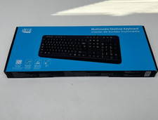 Adesso AKB-132PB Multimedia Desktop Keyboard, Black picture