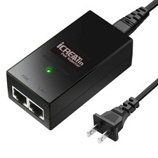 iCreatin Gigabit POE Plus+ Injector 802.3at 30W Power Over Ethernet up to 120 picture