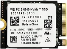 Western Digital WD PC SN740 NVME M.2 2230 SSD 1TB 2TB PCIe 4x4 For Surface Steam picture