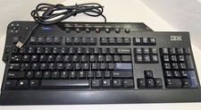 IBM SK-8815 Vintage USB Wired Multimedia Keyboard Quick Launch Buttons picture
