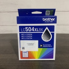 GENUINE BROTHER LC504XLBK 1500 Page High Yield Black Ink Cartridge EXP 11/2028 picture