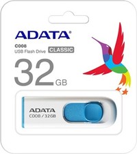ADATA C008 32GB USB 2.0 Retractable Capless Flash Drive, (AC008-32G-RWE) picture