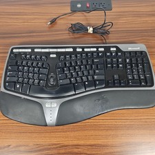 USED Microsoft Natural Ergonomic Keyboard 4000 v1.0 KU-0462 USB Wired  picture