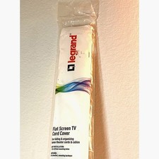 Legrand C30 Flatscreen TV Cord Cover Kit White Paintable 48
