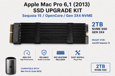Apple Mac Pro 6,1 (2013) SSD UPGRADE kit to Sequoia 15/OpenCore/Gen 3X4 NVME 2TB picture