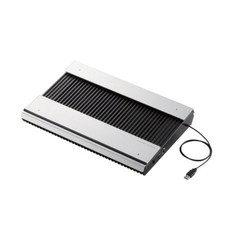 Elecom Laptop Cooling Stand Black SX-CL23LBK PS3 PS4 Horizontal Aluminum Body picture