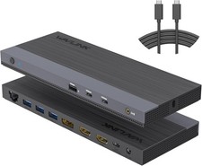 WAVLINK WL-UMD05M Pro USB-C 8K Triple Display Dock 100W PD Open Box picture
