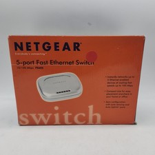 NETGEAR FS605 v2 5-Port 10/100 Unmanaged Ethernet Switch + AC Adapter...      77 picture