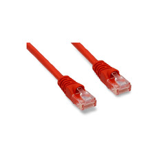 10ft Network Crossover Cable Cat5e - Red picture