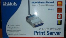 D-Link (DP-311P)Air Wireless Print Server (11 Mbps) 2.4 GHz Wireless NewOpen Box picture