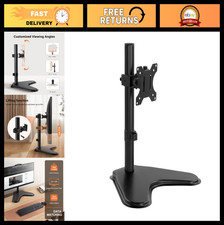 Height Adjustable Free Standing Monitor Stand - VESA Mount for 13