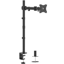Extra Tall Adjustable Single Monitor Desk Mount for 32