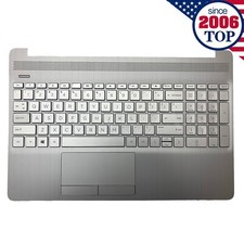 HP 15-DW 15S-DU 15S-DY Palmrest w/ Keyboard & Touchpad L52023-001 Non-Backlit picture