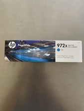 NEW HP 972X CYAN PageWide Ink Cartridge L0R98AN OEM Genuine SEALED EXP 10/23 picture