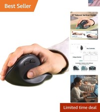 Vertical Ergonomic Mouse, 3-Device Wireless Ergo Mice, Silent Click picture
