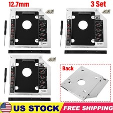 New 12.7mm For SATA 2nd SSD Hard Drive Caddy Bracket DVD/CD-ROM Optical Bay 3X picture