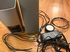 BOSE COMPANION 20 Multimedia Silver Computer Speaker System Wires + Pod - Tested picture