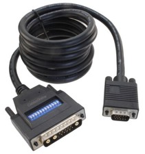 6ft. 13W3 Male to SVGA (HD15) Male Universal Cable w/ 12 Dip Switches, W3-606 picture
