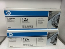 N.O.S. Genuine HP LaserJet 12A Q2612A Black Toner Print Cartridge Sealed picture