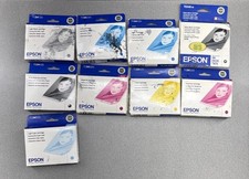 LOT OF 9 Genuine Epson Stylus Photo 2200 OEM Ink Cartridges Expired 2009 SEALED picture