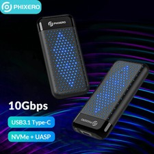 M2 RGB SSD Hard Case NVME Enclosure M.2 to USB A/C Type C 3.2 GEN2 M Key Adapter picture