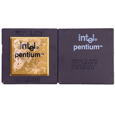 Intel Pentium CPU Processor 75MHz A80502-75 SX961 P54C Socket 5 7 FDIV Bug SX969 picture