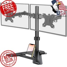 MOUNT PRO Dual Monitor Stand Black Up to 27