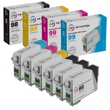 LD Reman Ink Cartridge for Epson T098 T099 6 Set T098120 T099220 T099320 T099420 picture