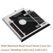 Bezel 2nd HDD SSD Hard Drive Tray Caddy for Lenovo ThinkPad L410 L412 L420 L421 picture